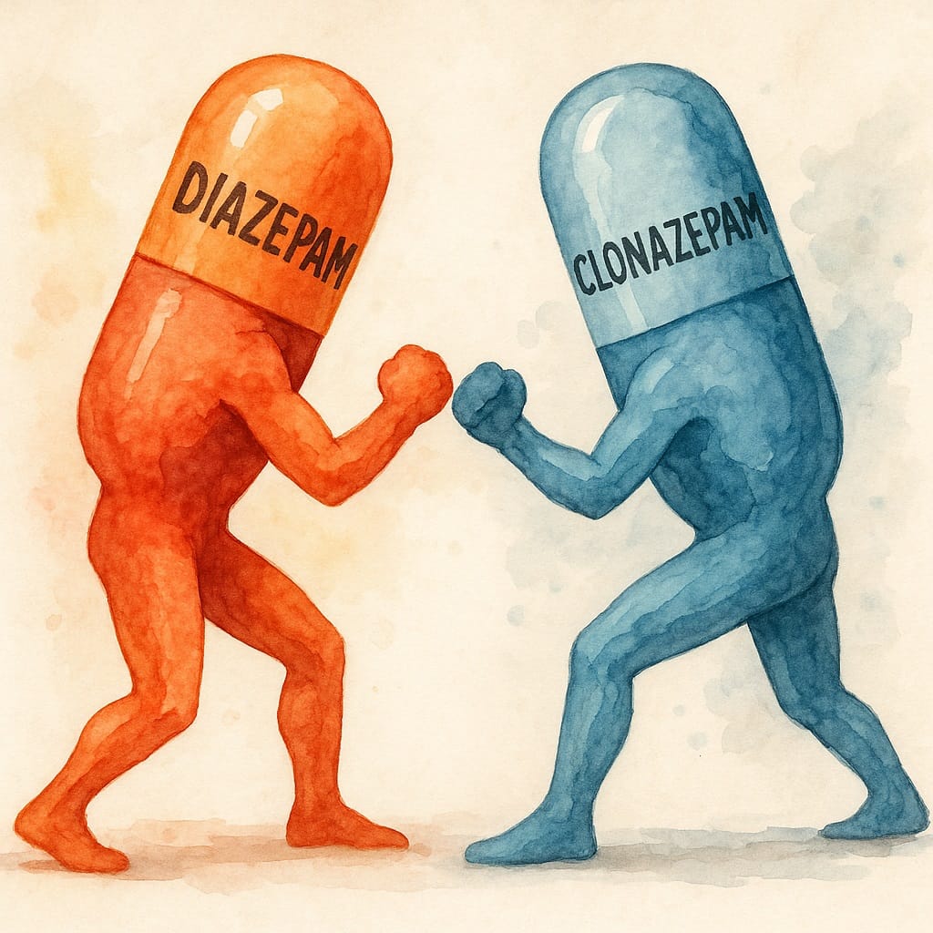 دیازپام قوی‌تره یا کلونازپام