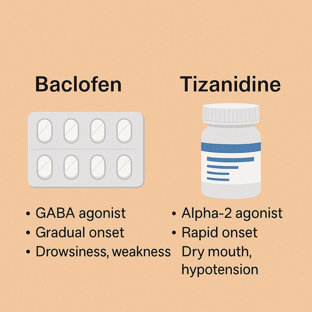 باکلوفن بهتر است یا تیزانیدین