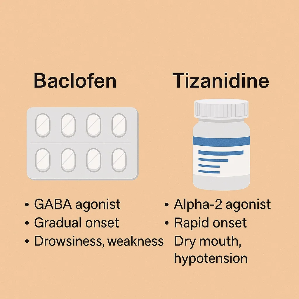 باکلوفن بهتر است یا تیزانیدین
