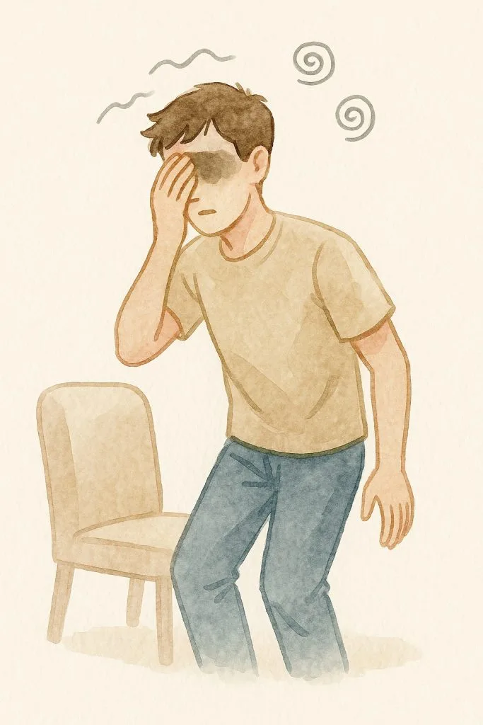 علت سیاهی رفتن چشم هنگام بلند شدن